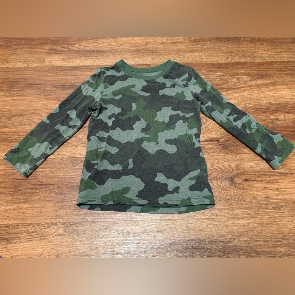 Camouflage Long Sleeve Boys Shirt